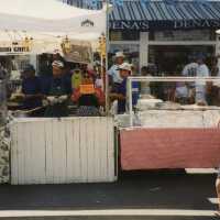 A vendor at the FF street fair.