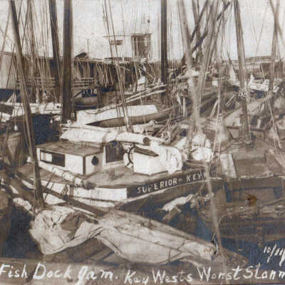 Hurricane Damaged Sponging Fleet