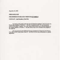          A press release about the parade deadline. picture number 1
   