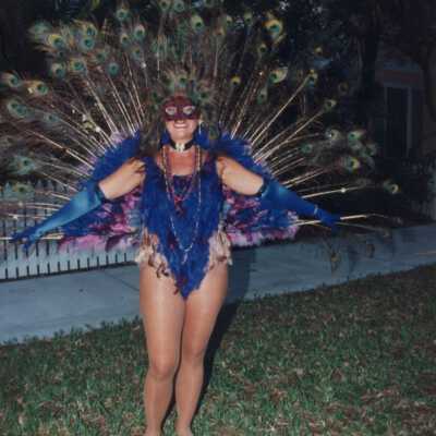 Unknown woman dressed up.