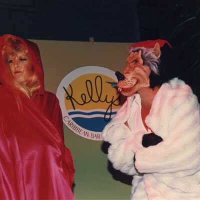 Unknown people dressed up at the Coronation Ball.