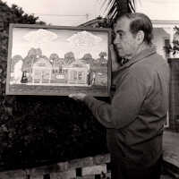 Mario Sanchez in his Studio Under the Trees