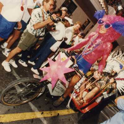 A float in the parade.