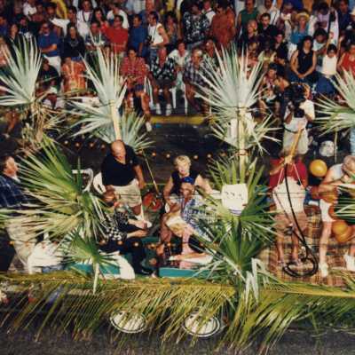 A float in the parade.