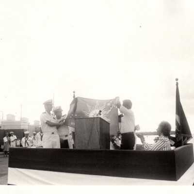 Group with Conch Republic flag: Copyright: © Key West Art & Historical Society; Origformat: Print-Photographic
