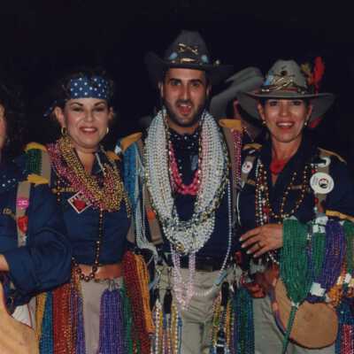 Unknown people dressed up for the twilight fantasy parade.