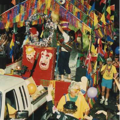 A float in the parade.