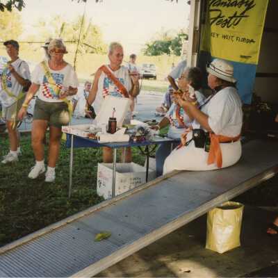 A group of unknown people.