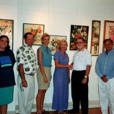 Exhibit of flower tiles: Copyright: © Key West Art & Historical Society; Origformat: Print-Photographic