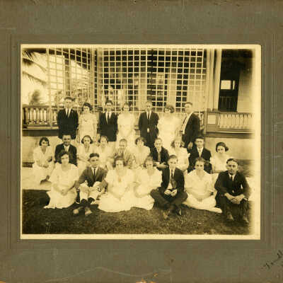 Group Portrait at the Southernmost House