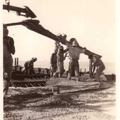 Old Seven Mile Bridge construction