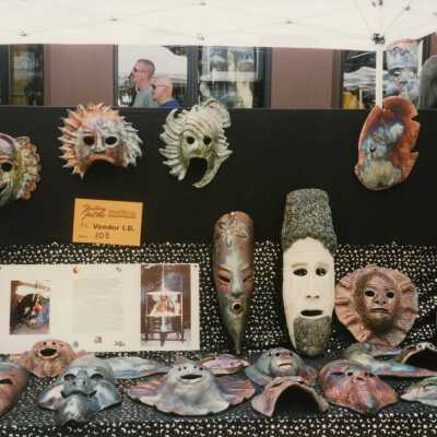 A vendor at the FF street fair.