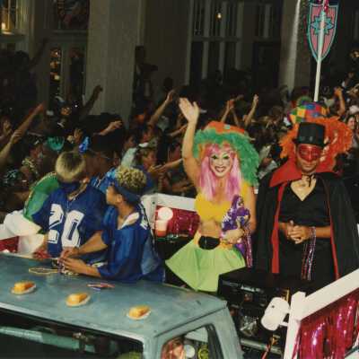 A float in the parade.