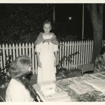 Unknown woman at a party