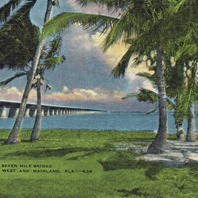 Seven Mile Bridge Between Key West and Mainland, Fla.