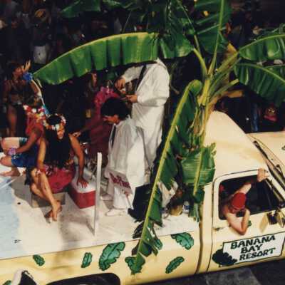 Banana Bay resort float.