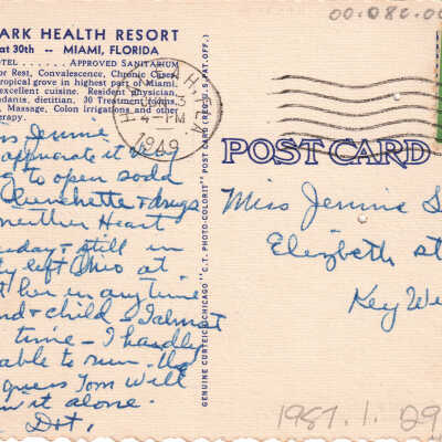 Sun-Ray Park Health Resort, Miami, Florida