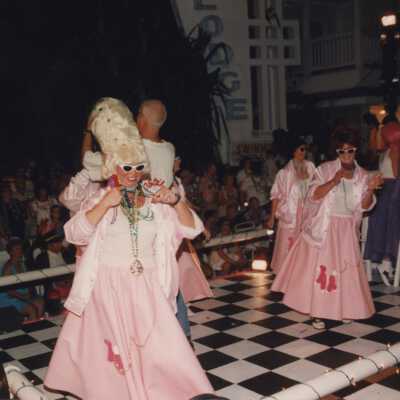 A float in the parade.