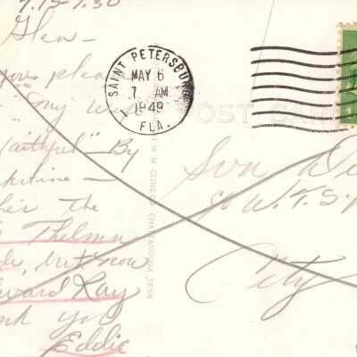 Seven Mile Bridge Seen from Pigeon Key - Overseas Highway U.S. 1 to Key West, Fla.: © Key West Art & Historical Society