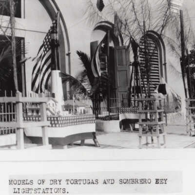 Models of Dry Tortugas and Sombrero Key Lighthouses