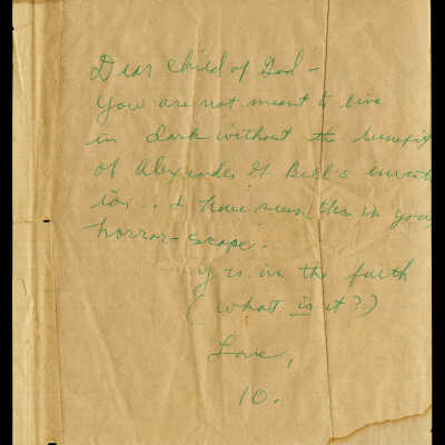 Tennessee Williams Letter