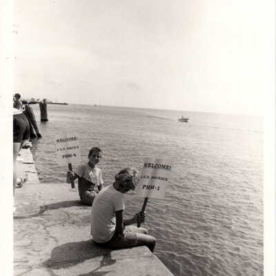 Arrival of U.S.S. Aquila and U.S.S. Pegasus