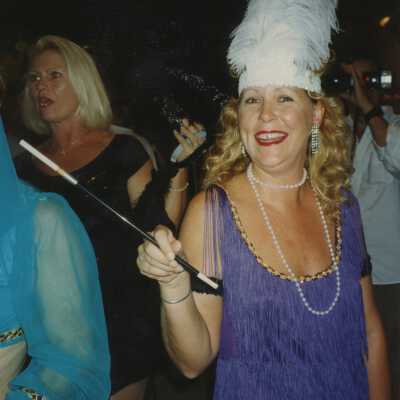 Unknown woman dressed up.