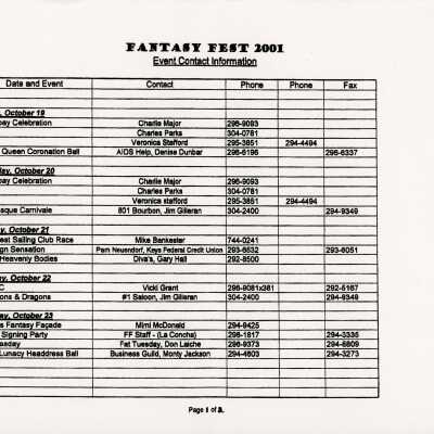 Event contact information.