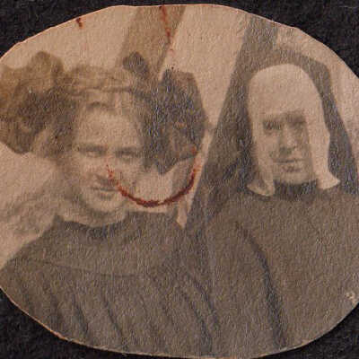 Unknown nun and girl