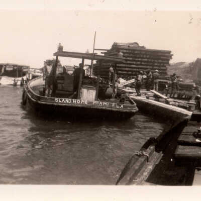 Old Seven Mile Bridge construction