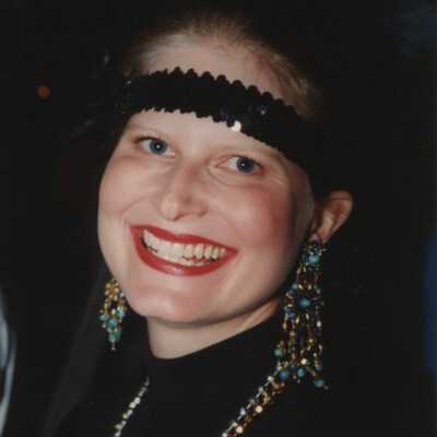 Unknown woman dressed up.