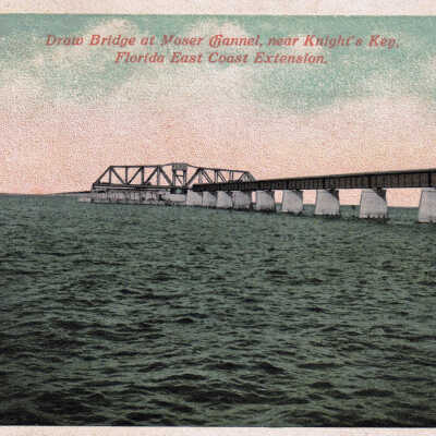 Draw Bridge at Moser Channel Near Knight's Key, Florida East Coast Extension