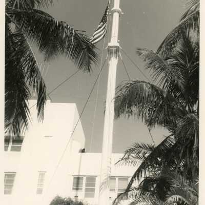 A flag on a military base