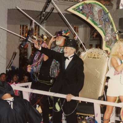 The grand marshal of the parade.