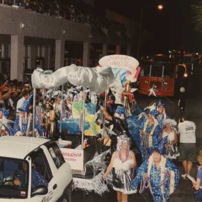 A float in the parade.