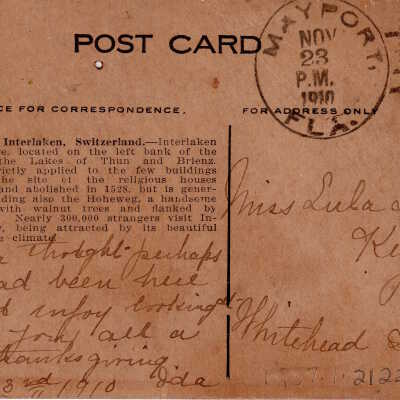 The Hoheweg, Interlaken, Switzerland: © Key West Art & Historical Society