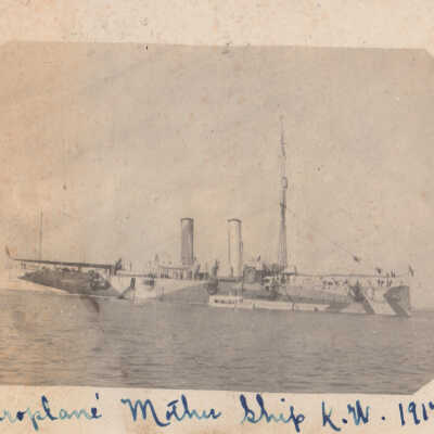 Airplane Mother Ship at Sea