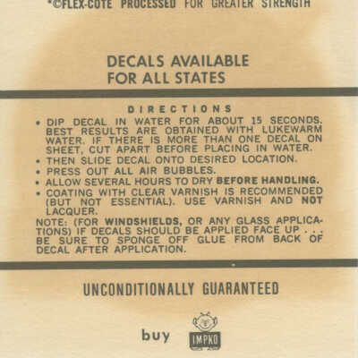 Key West Diving Travel Decal Instructions