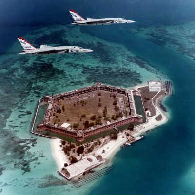 Aerial view of Fort Jefferson