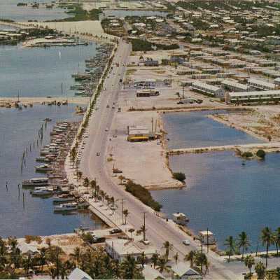 Air view of Roosevelt Boulevard postcard