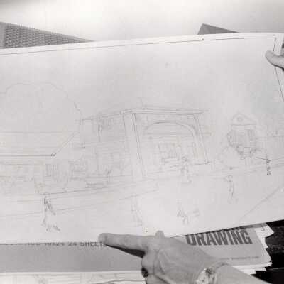 Sketch of a street scene