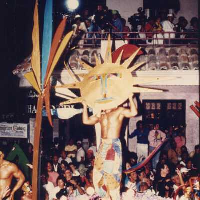 A float in the parade.