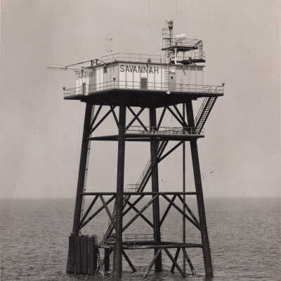 Savannah Light Structure off Savannah, Georgia