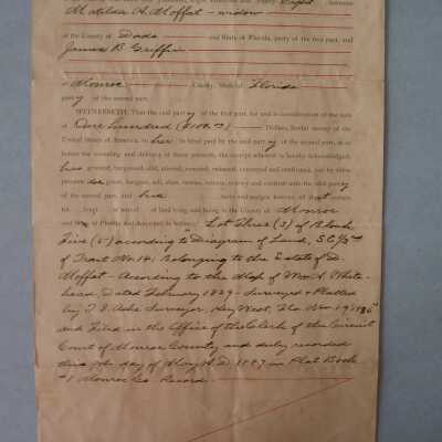 Warranty Deed for James Griffin