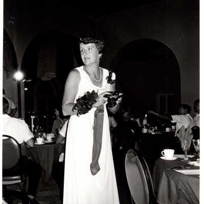 Unknown woman with camera