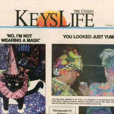 Multiple articles and pictures in the Key West Citizen about Fantasy Fest.