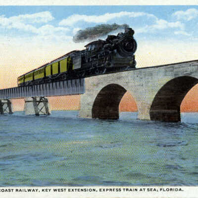 Florida East Coast Railway, Key West Extension, Express Train at Sea, Florida