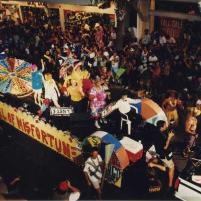 A float in the parade.