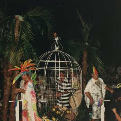 A float in the FF parade.