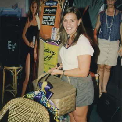 Unknown lady at a sponsor party.